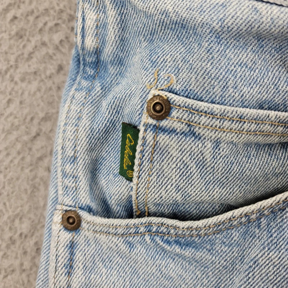 Cabelas Jeans Mens 40x32 Blue Denim Light Wash Straight Outdoors Hunting Hiking - Picture 7 of 15